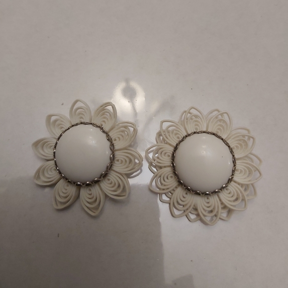 Vintage earrings 1960 hand mad - Picture 1 of 5